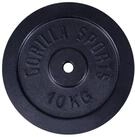 GORILLA SPORTS Hantelscheibe Hantelscheibe Guss 30/31 mm 1,25-30 KG, 10 kg, (1-tlg)