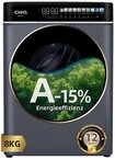 CHiQ Waschmaschine LED-Touchscreen CW086581AX, 8 kg, 1400 U/min, 15 Min. Schnell, EEK