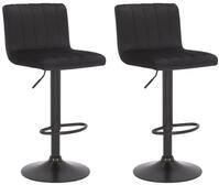 CLP Barhocker Jamie (Set, 2 St., 2er), Samt-Bezug, h&ouml;henverstellbar, drehbar