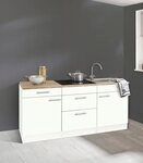OPTIFIT K&uuml;chenzeile Mini, Breite 180 cm, mit Glaskeramik-Kochfeld, mit Arbeitsplatte