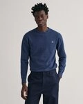 Gant Rundhalspullover CLASSIC COTTON C-NECK Premium Strickpullver aus weicher 100%