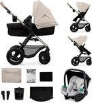 Kinderkraft Kombi-Kinderwagen MOOV 2 Air 3IN1, (Set), mit Luftreifen