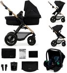 Kinderkraft Kombi-Kinderwagen MOOV 2 Air 3IN1, (Set), mit Luftreifen