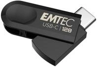 EMTEC EMTEC ECMMD128GC283 USB-Stick (USB-C 3.2 128 GB, schwarz, recycelter