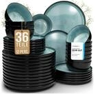 PURE LIVING INTERIOR DESIGN Geschirr-Set Steingut Geschirrset 12 Personen Ibiza 36