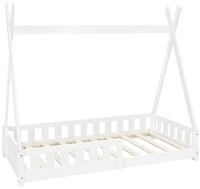 ML-DESIGN Spielbett Hausbett Tipi Zeltbett inkl. Lattenrost Bodenbett Kinder