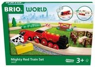 BRIO&reg; Spielzeugeisenbahn-Set World Eisenbahn Starter Set Rote Lola Bauernhof...
