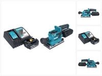 Makita Exzenterschleifer DBO 382 RM1 Akku Schwingschleifer 18V 93x185 mm + 1x...
