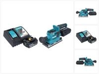 Makita Exzenterschleifer DBO 382 RT1 Akku Schwingschleifer 18V 93x185 mm + 1x...