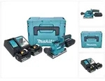 Makita Akku-Schwingschleifer DBO 382 RTJ 18 V 93 x 185 mm Brushless + 2x Akku...