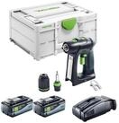 FESTOOL Akku-Schrauber C 18 Basic Akku Bohrschrauber 18 V 45 Nm Brushless + 2x Akku