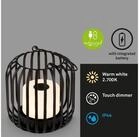 Briloner Leuchten Tischleuchte LED Tischlampe Extra-Warmwei&szlig; Dimmfunktion, LED...