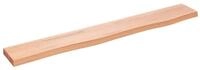 vidaXL Regal Wandregal Hellbraun 80x10x2 cm Massivholz Eiche Behandelt, 1-tlg.