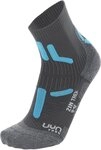 UYN Wandersocken UYN LADY TREKKING 2IN SOCKS ANTHRACITE/TURQUOISE