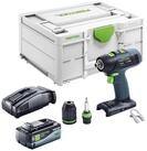 FESTOOL Akku-Schrauber T 18+3 Basic Akku Bohrschrauber 18 V 50 Nm Brushless + 1x Akku