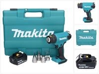 Makita Akku-Hei&szlig;luftgebl&auml;se DHG 181 T1K 18 V 150 - 550&deg;C + 1x Akku 5,0 Ah +...