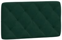 vidaXL Bett Kopfteil-Kissen Dunkelgr&uuml;n 80 cm Samt (1-tlg)
