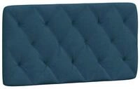 vidaXL Bett Kopfteil-Kissen Blau 100 cm Samt (1-tlg)