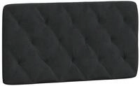 vidaXL Bett Kopfteil-Kissen Schwarz 100 cm Samt (1-tlg)