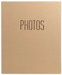 EXACOMPTA Fotoalbum Fotoalbum Ringmechanik 60 schwarze Seiten 32x26x4 cm Beige