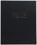 EXACOMPTA Fotoalbum Fotoalbum Ringmechanik 60 schwarze Seiten 32x26x4 cm Schwarz