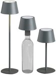 Northpoint LED Tischleuchte LED Akku Tischlampe Flaschenleuchte 3in1 45cm warmwei&szlig;
