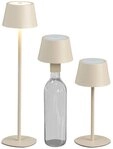 Northpoint LED Tischleuchte LED Akku Tischlampe Flaschenleuchte 3in1 45cm warmwei&szlig;