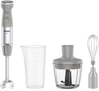 Tefal Stabmixer HB673B Quickchef+, 1000 W, Silence-Modus, 20...