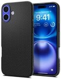 Spigen Handyh&uuml;lle Liquid Air Schwarz Case Kompatibel mit iPhone 16 Plus 6,7, Mattes