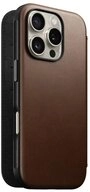 Nomad Smartphone-H&uuml;lle Modern Leather Folio, f&uuml;r iPhone 16 Pro, Braun