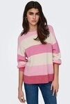 ONLY Strickpullover ONLATIA L/S STRIPE PULLOVER KNT NOOS Viskosemischung, regular fit