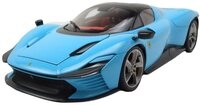 Bburago Modellauto Ferrari Daytona SP3 blau, Ma&szlig;stab 1:18