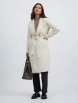 Kurzmantel VILA "VIJUICE COAT - NOOS", Damen, Gr. M, beige (birch), Web,
