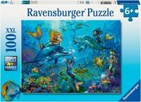 Ravensburger Puzzle Abenteuer unter Wasser, 100 Puzzleteile, 100 XXL-Teile,...