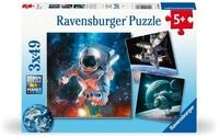 Ravensburger Puzzle Abenteuer Weltraum, 147 Puzzleteile, 3 x 49 Teile, Made in...