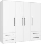 FORTE Kleiderschrank Mokkaris, zeitloses Design, 3&ndash;4 T&uuml;ren, Made in Europe (B/H/T