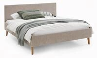 meise.m&ouml;bel Polsterbett Polsterbett Kreta, Flausch, taupe, 180 x 200 cm, kuscheliges
