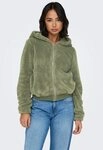 ONLY Kapuzenpl&uuml;schjacke ONLNEWANNA CONTACT SHERPA JKT OTW NOOS Kunstfaser