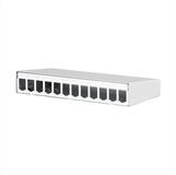 Metz Connect Aufputzgeh&auml;use f&uuml;r 12 E-DAT Module Netzwerk-Panel (130861-1202-E)