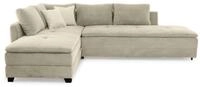 luma-home Ecksofa 15161, Dauerschl&auml;fer-Doppelbett B306/T223/H95 cm,...