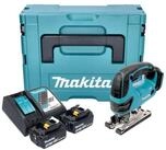 Makita Akku-Stichs&auml;ge DJV 180 RMXJ 18 V 135 mm + 2x Akku 4,0 Ah + Ladeger&auml;t +