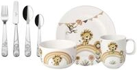 Villeroy & Boch Kindergeschirr-Set BohoKids Set (7-tlg), 1 Personen, Porzellan,