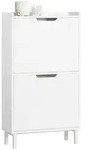 SoBuy Schuhkipper FSR151, Kommode Hoch, Flurschrank f&uuml;r Diele, Flur, Platzsparend,