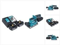 Makita Exzenterschleifer DBO 382 RF Akku Schwingschleifer 18 V 93x185 mm + 2x...