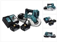 Makita Akku-Bands&auml;ge DPB 183 RG 18 V 66 mm Brushless + 2x Akku 6,0 Ah +...