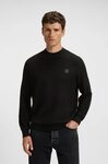 BOSS ORANGE Strickpullover Anion Rundhalsausschnitt, Regular Fit, BOSS-Label