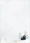 Sigel Motivpapier SIGEL DP601 Weihnachts-Motiv-Papier - Winterlandschaft - grau...