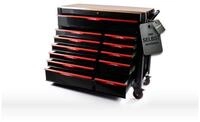 Mephisto-Tools Werkzeugwagen, (kaltgewalzter Stahl), 12 abschlie&szlig;bare Schubladen,