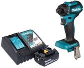 Makita Akku-Schrauber DDF 083 RT1 Akku Bohrschrauber 18 V 40 Nm 1/4'' Brushless...