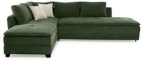 luma-home Ecksofa 15164, Dauerschl&auml;fer-Doppelbett B306/T223/H95 cm,...